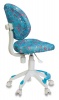 Кресло детское Бюрократ KD-W6-F/AQUA голубой марки