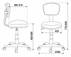Кресло детское Бюрократ CH-W299/PK/TW-13A розовый/белый