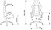 Кресло игровое Бюрократ VIKING 4 AERO RUS белый/синий/красный/черный