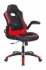 Кресло игровое Бюрократ VIKING-1N/BL-RED черный/красный
