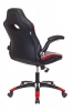 Кресло игровое Бюрократ VIKING-1N/BL-RED черный/красный