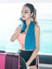 Полотенце Xiaomi COMO LIVING Antibacterial Sports Towel 30*100 Голубое