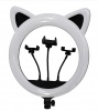 Подсветка  кольцевая со штативом Ring Light Cat RK-45 (кошка)
