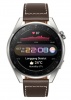 Смарт часы Huawei Watch 3 Pro титановые/коричневая кожа (GLL-AL01)