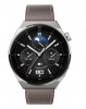 Смарт часы Huawei Watch GT 3 Pro 46mm Светло-серый корпус/серый кожаный ремешок (ODN-B19)