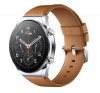 Смарт часы Xiaomi Watch S1 Silver/Brown leather strap + gray fluoroplast strap (M2112W1)
