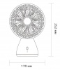 Вентилятор портативный Xiaomi SOTHING Bridal Bouquet Desktop Fan Бежевый (DSHJ-S-2113AКБ)