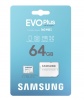 Карта памяти Micro Secure Digital XC/10  64Gb Samsung EVO Plus (2024)