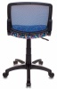 Кресло детское Бюрократ CH-296/PENCIL-BL карандаши синий