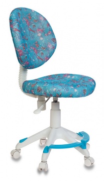 Кресло детское Бюрократ KD-W6-F/AQUA голубой марки