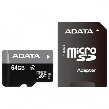 Карта памяти Micro Secure Digital XC/10  64Gb A-DATA Premier