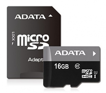 Карта памяти Micro Secure Digital HC/10 16Gb A-DATA Premier