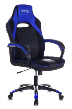 Кресло игровое Бюрократ VIKING 2 AERO BLUE черный/синий