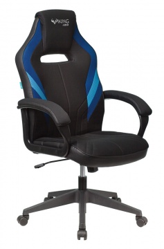 Кресло игровое Бюрократ VIKING 3 AERO BLUE черный/синий