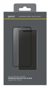 Защитное стекло PERO для Samsung Galaxy A53 (полноклеевое, чёрная рамка)