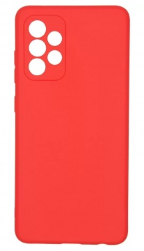 Чехол для смартфона Samsung Galaxy A52, BoraSCO,красный (soft-touch, микрофибра)