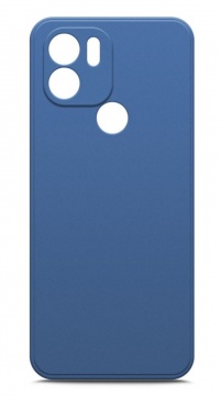 Чехол для смартфона Xiaomi Redmi A1+, BoraSCO, синий (soft-touch, микрофибра)