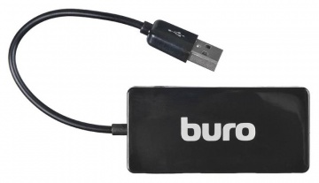 Концентратор USB Buro BU-HUB4-U2.0-Slim