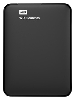 Внешний жесткий диск WD Elements Portable 1 ТБ Черный (WDBUZG0010BBK-WESN)