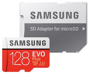 Карта памяти Micro Secure Digital XC/10 128Gb Samsung EVO Plus v2