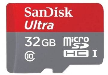 Карта памяти Micro Secure Digital HC/10 32Gb Sandisk Ultra 80