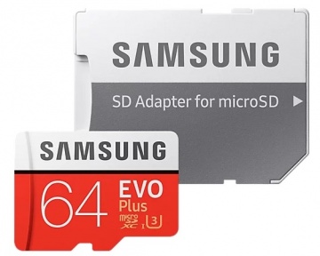 Карта памяти Micro Secure Digital XC/10 64Gb Samsung EVO Plus v2