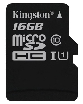 Карта памяти Micro Secure Digital HC/10 16Gb Kingston